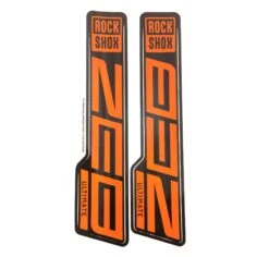 ROCKSHOX ZEB Decal Kit - Gloss Finish -Rush Riders 0002 ZEB Gloss Factory Orange