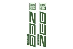 ROCKSHOX ZEB Die Cut Decal Kit - Gloss Finish -Rush Riders 0003 EmeraldGreen RockShox DieCUts ZEB