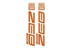 ROCKSHOX ZEB Die Cut Decal Kit - Gloss Finish -Rush Riders 0004 FoxOrange RockShox DieCUts ZEB