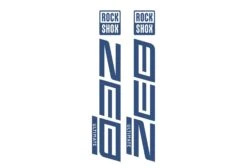 ROCKSHOX ZEB Die Cut Decal Kit - Gloss Finish -Rush Riders 0008 MetallicAzureBlue RockShox DieCUts ZEB