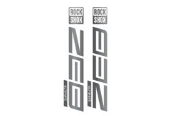 ROCKSHOX ZEB Die Cut Decal Kit - Gloss Finish -Rush Riders 0009 MetallicGraphite RockShox DieCUts ZEB