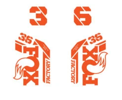 Fox Racing Shox 36 Factory Die Cut Decal Kit - Gloss Finish