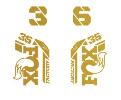 Fox Racing Shox 36 Factory Die Cut Decal Kit - Gloss Finish 22 Fox Racing Shox 36 Factory Die Cut Decal Kit - Gloss Finish -Rush Riders 21 Fox 36 Factory Die Cut gold