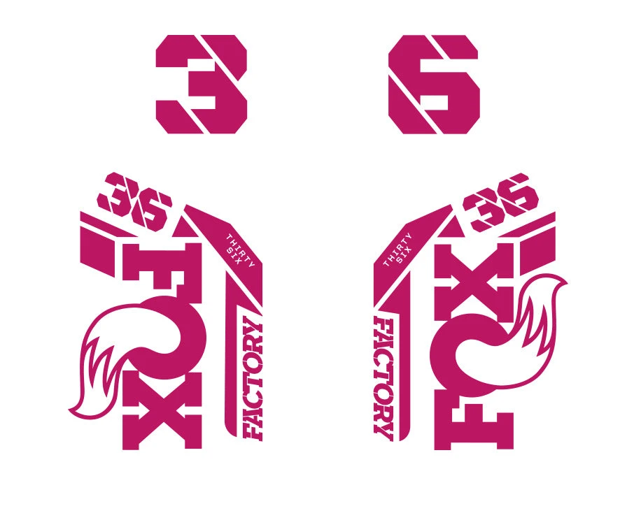 Fox Racing Shox 36 Factory Die Cut Decal Kit - Gloss Finish 13 Fox Racing Shox 36 Factory Die Cut Decal Kit - Gloss Finish - Image 13