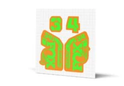 Fox Racing Shox 34 Factory Gloss Decals - Orange Lowers -Rush Riders 34 OrangeLower Green