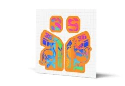 Fox Racing Shox 36 Factory Gloss Decals - Orange Lowers -Rush Riders 36 OrangeLower OilSLick