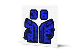 Fox Racing Shox 36 Factory Gloss Decals - Black Lowers -Rush Riders MY23 Fox 36 WebImages Blue