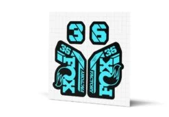 Fox Racing Shox 36 Factory Gloss Decals - Black Lowers -Rush Riders MY23 Fox 36 WebImages LtBlue