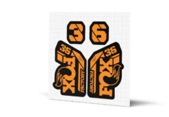 Fox Racing Shox 36 Factory Gloss Decals - Black Lowers -Rush Riders MY23 Fox 36 WebImages Orange