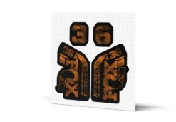 Fox Racing Shox 36 Factory Gloss Decals - Black Lowers -Rush Riders MY23 Fox 36 WebImages Smoke Orange