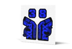 Fox Racing Shox 38 Factory Gloss Decals - Black Lowers -Rush Riders MY23 Fox 38 WebImages Blue