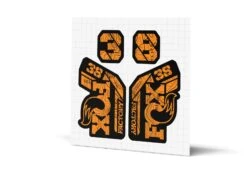 Fox Racing Shox 38 Factory Gloss Decals - Black Lowers