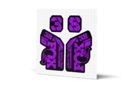 Fox Racing Shox 38 Factory Gloss Decals - Black Lowers -Rush Riders MY23 Fox 38 WebImages Topo Purple