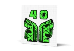 Fox Racing Shox 40 Factory Gloss Decals - Black Lowers 31 Fox Racing Shox 40 Factory Gloss Decals - Black Lowers -Rush Riders MY23 Fox 40 WebImages Green