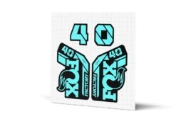 Fox Racing Shox 40 Factory Gloss Decals - Black Lowers 32 Fox Racing Shox 40 Factory Gloss Decals - Black Lowers -Rush Riders MY23 Fox 40 WebImages LtBLue