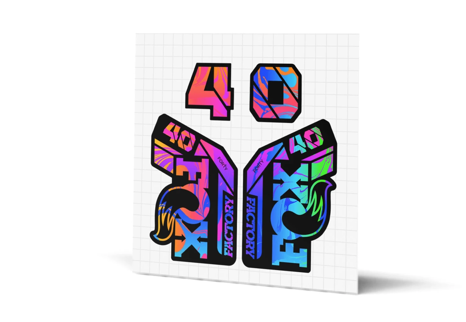 Fox Racing Shox 40 Factory Gloss Decals - Black Lowers 20 Fox Racing Shox 40 Factory Gloss Decals - Black Lowers - Image 20