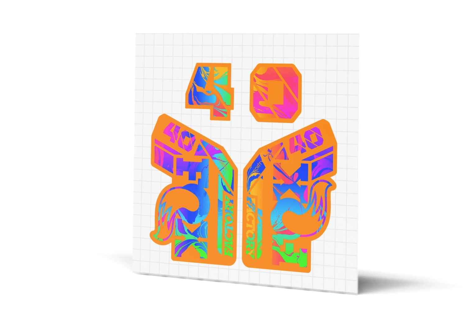 Fox Racing Shox 40 Factory Gloss Decals - Orange Lowers 20 Fox Racing Shox 40 Factory Gloss Decals - Orange Lowers - Image 20