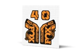 Fox Racing Shox 40 Factory Gloss Decals - Black Lowers 33 Fox Racing Shox 40 Factory Gloss Decals - Black Lowers -Rush Riders MY23 Fox 40 WebImages Orange
