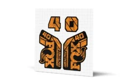 Fox Racing Shox 40 Factory Gloss Decals - Black Lowers 24 Fox Racing Shox 40 Factory Gloss Decals - Black Lowers -Rush Riders MY23 Fox 40 WebImages Topo Orange