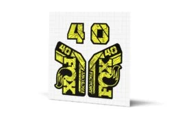 Fox Racing Shox 40 Factory Gloss Decals - Black Lowers 28 Fox Racing Shox 40 Factory Gloss Decals - Black Lowers -Rush Riders MY23 Fox 40 WebImages Topo Yellow