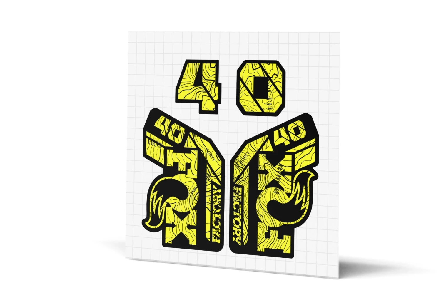 Fox Racing Shox 40 Factory Gloss Decals - Black Lowers 9 Fox Racing Shox 40 Factory Gloss Decals - Black Lowers - Image 9