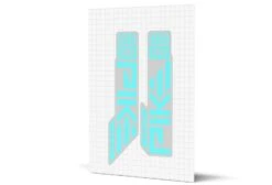 ROCKSHOX Pike Gloss Decals - Silver Lowers 31 ROCKSHOX Pike Gloss Decals - Silver Lowers -Rush Riders MY23 Pike SilverLowers LtBlue Render