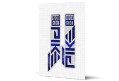 ROCKSHOX Pike Gloss Decals - Silver Lowers 22 ROCKSHOX Pike Gloss Decals - Silver Lowers -Rush Riders MY23 Pike SilverLowers Smoke Blue Render