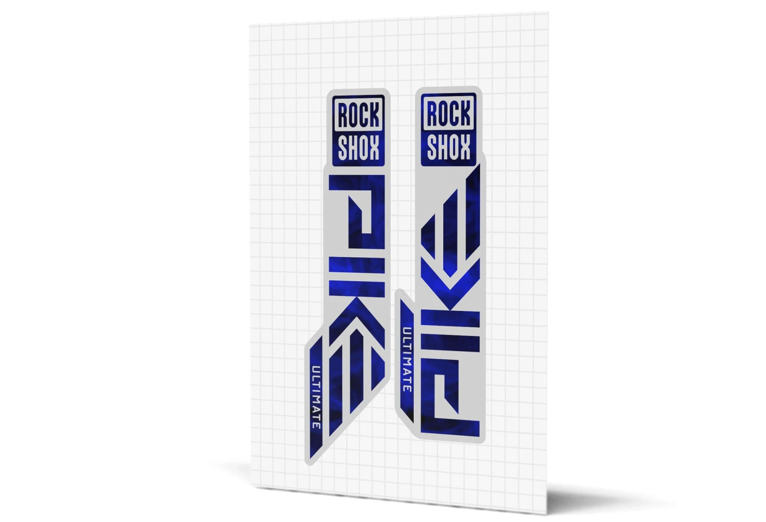 ROCKSHOX Pike Gloss Decals - Silver Lowers 3 ROCKSHOX Pike Gloss Decals - Silver Lowers - Image 3