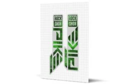 ROCKSHOX Pike Gloss Decals - Silver Lowers