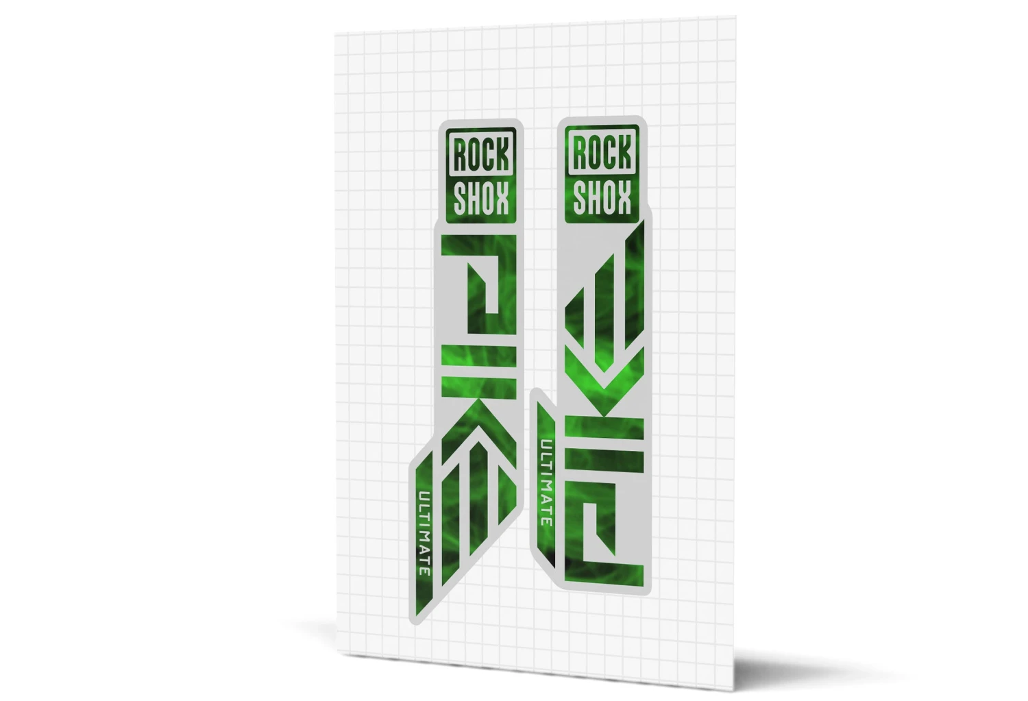 ROCKSHOX Pike Gloss Decals - Silver Lowers 1 ROCKSHOX Pike Gloss Decals - Silver Lowers