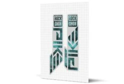 ROCKSHOX Pike Gloss Decals - Silver Lowers 24 ROCKSHOX Pike Gloss Decals - Silver Lowers -Rush Riders MY23 Pike SilverLowers Smoke LtBlue Render