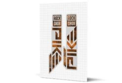 ROCKSHOX Pike Gloss Decals - Silver Lowers 23 ROCKSHOX Pike Gloss Decals - Silver Lowers -Rush Riders MY23 Pike SilverLowers Smoke Orange Render