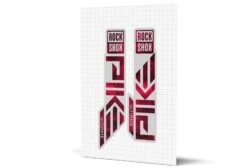 ROCKSHOX Pike Gloss Decals - Silver Lowers 26 ROCKSHOX Pike Gloss Decals - Silver Lowers -Rush Riders MY23 Pike SilverLowers Smoke Red Render