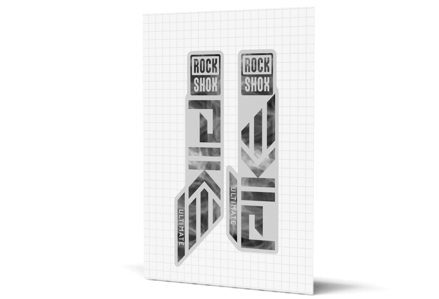 ROCKSHOX Pike Gloss Decals - Silver Lowers 8 ROCKSHOX Pike Gloss Decals - Silver Lowers - Image 8