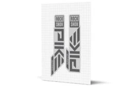 ROCKSHOX Pike Gloss Decals - Silver Lowers 39 ROCKSHOX Pike Gloss Decals - Silver Lowers -Rush Riders MY23 Pike SilverLowers Stealth Render