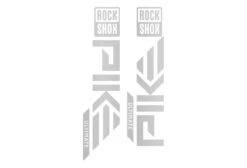 ROCKSHOX Pike Die Cut Decal Kit - Gloss Finish -Rush Riders RockShox Pike DieCUts BrushedChrome 02