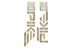 ROCKSHOX Pike Die Cut Decal Kit - Gloss Finish -Rush Riders RockShox Pike DieCUts PaleGold 02
