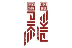 ROCKSHOX Pike Die Cut Decal Kit - Gloss Finish -Rush Riders RockShox Pike DieCUts Red 02