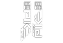 ROCKSHOX Pike Die Cut Decal Kit - Gloss Finish -Rush Riders RockShox Pike DieCUts White 02
