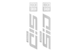 ROCKSHOX SID Die Cut Decal Kit - Gloss Finish -Rush Riders Sid RockShox DieCUts BrushedCHrome 03
