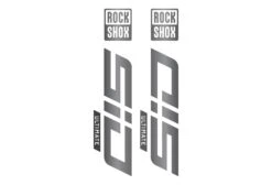 ROCKSHOX SID Die Cut Decal Kit - Gloss Finish -Rush Riders Sid RockShox DieCUts MetallicGraphite 03