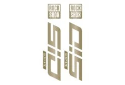 ROCKSHOX SID Die Cut Decal Kit - Gloss Finish -Rush Riders Sid RockShox DieCUts PaleGold 03