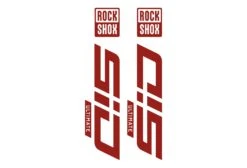ROCKSHOX SID Die Cut Decal Kit - Gloss Finish -Rush Riders Sid RockShox DieCUts Red 03