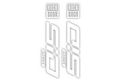 ROCKSHOX SID Die Cut Decal Kit - Gloss Finish -Rush Riders Sid RockShox DieCUts White 03
