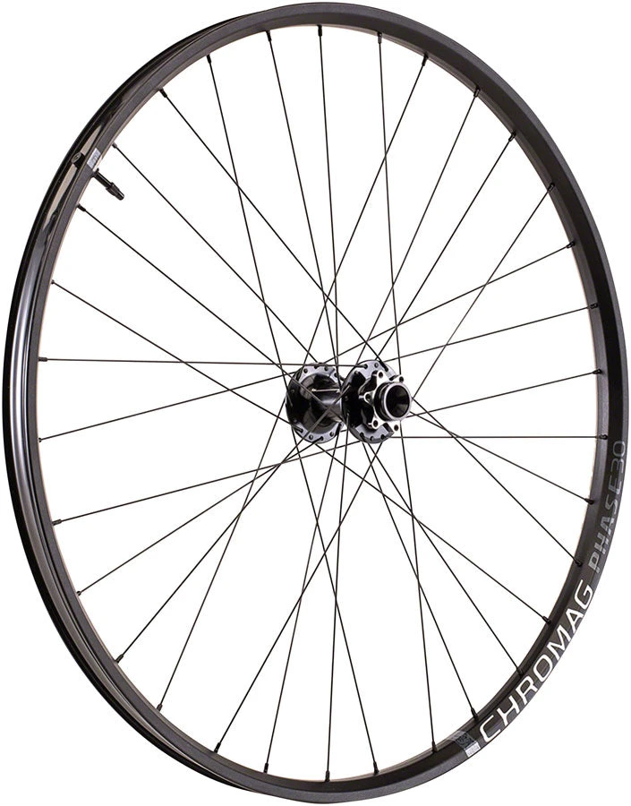 Chromag Phase30 Front Wheel - 29" 15 X 110mm 6-Bolt Black 1 Chromag Phase30 Front Wheel - 29" 15 X 110mm 6-Bolt Black