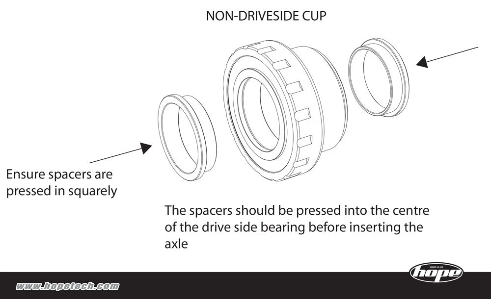 HOPE GXP Bottom Bracket Conversion Kit 2 HOPE GXP Bottom Bracket Conversion Kit - Image 2
